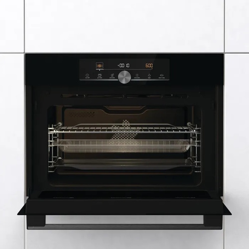 תנור בנוי משולב מיקרוגל - 50 ליטר Gorenje גורנייה BCM4547A10BG זכוכית שחורה