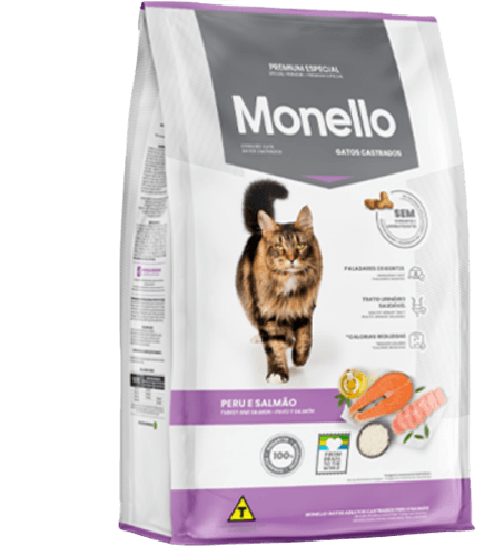 מונלו חתול הודו וסלמון סטרילייזד יורינרי | Monello Cat Turkey and Salmon Sterilized Urinary