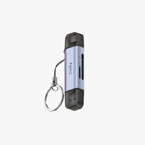 קורא כרטיסים CUDY 2-IN-1 Dual USB 3.0 SD/TF Card UH200