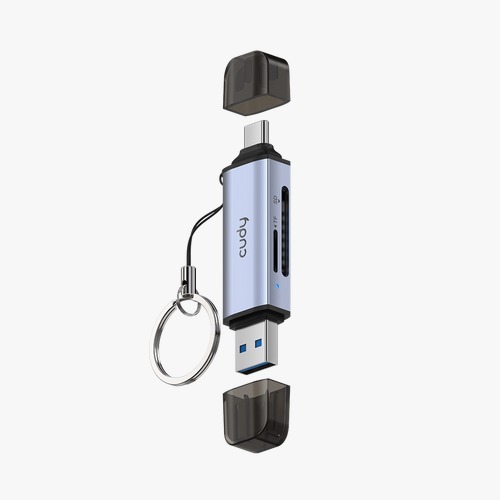 קורא כרטיסים CUDY 2-IN-1 Dual USB 3.0 SD/TF Card UH200