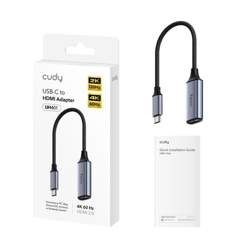 מתאם CUDY UH401 HDMI TO TYPE C 