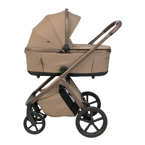 עגלת תינוק עם אמבטיה, טיולון וסלקל Novo 2026 Design iCON חום Sportline