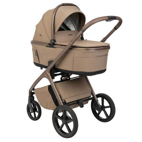 עגלת תינוק עם אמבטיה, טיולון וסלקל Novo 2026 Design iCON חום Sportline