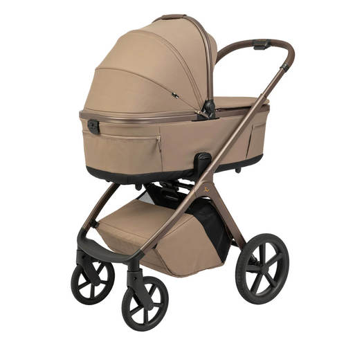 עגלת תינוק עם אמבטיה, טיולון וסלקל Novo 2026 Design iCON חום Sportline