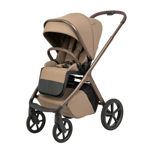 עגלת תינוק עם אמבטיה, טיולון וסלקל Novo 2026 Design iCON חום Sportline