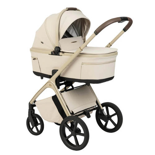 עגלת תינוק עם אמבטיה, טיולון וסלקל Novo 2026 Design iCON בז' Sportline