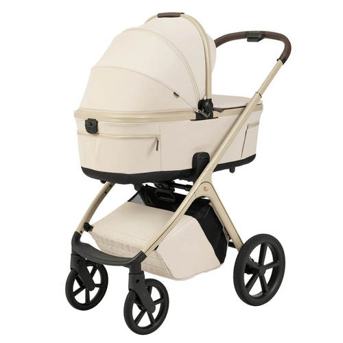 עגלת תינוק עם אמבטיה, טיולון וסלקל Novo 2026 Design iCON בז' Sportline