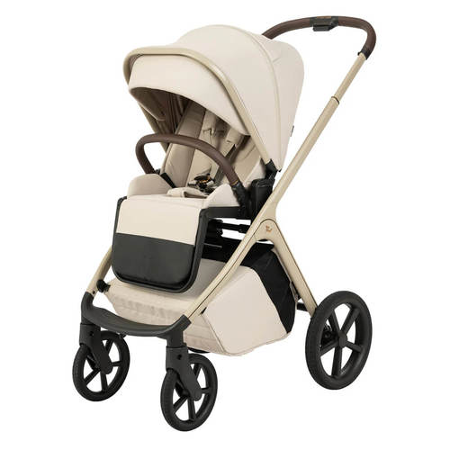 עגלת תינוק עם אמבטיה, טיולון וסלקל Novo 2026 Design iCON בז' Sportline