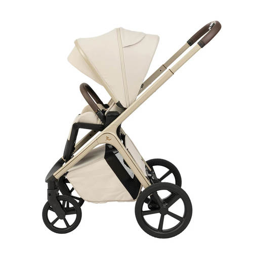 עגלת תינוק עם אמבטיה, טיולון וסלקל Novo 2026 Design iCON בז' Sportline