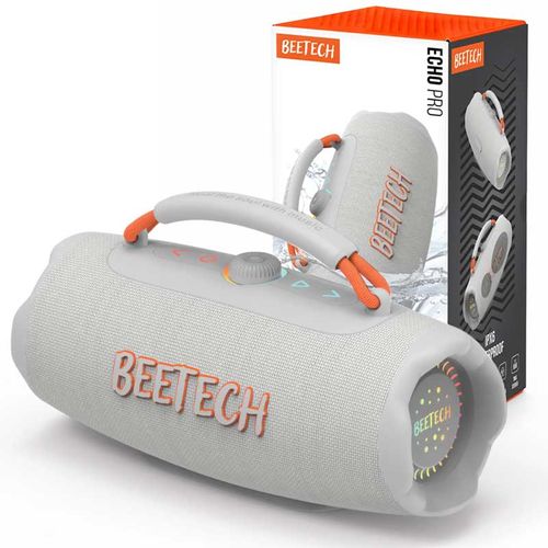 רמקול בלוטוס נייד Echo Pro מבית BeeTech עם תאורת RGB עוצמה 40W
