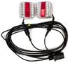 סט זוג פנסי תאורה לנגרר דגם מיני פוינט לד 12V + כבל חיבור מהיר 