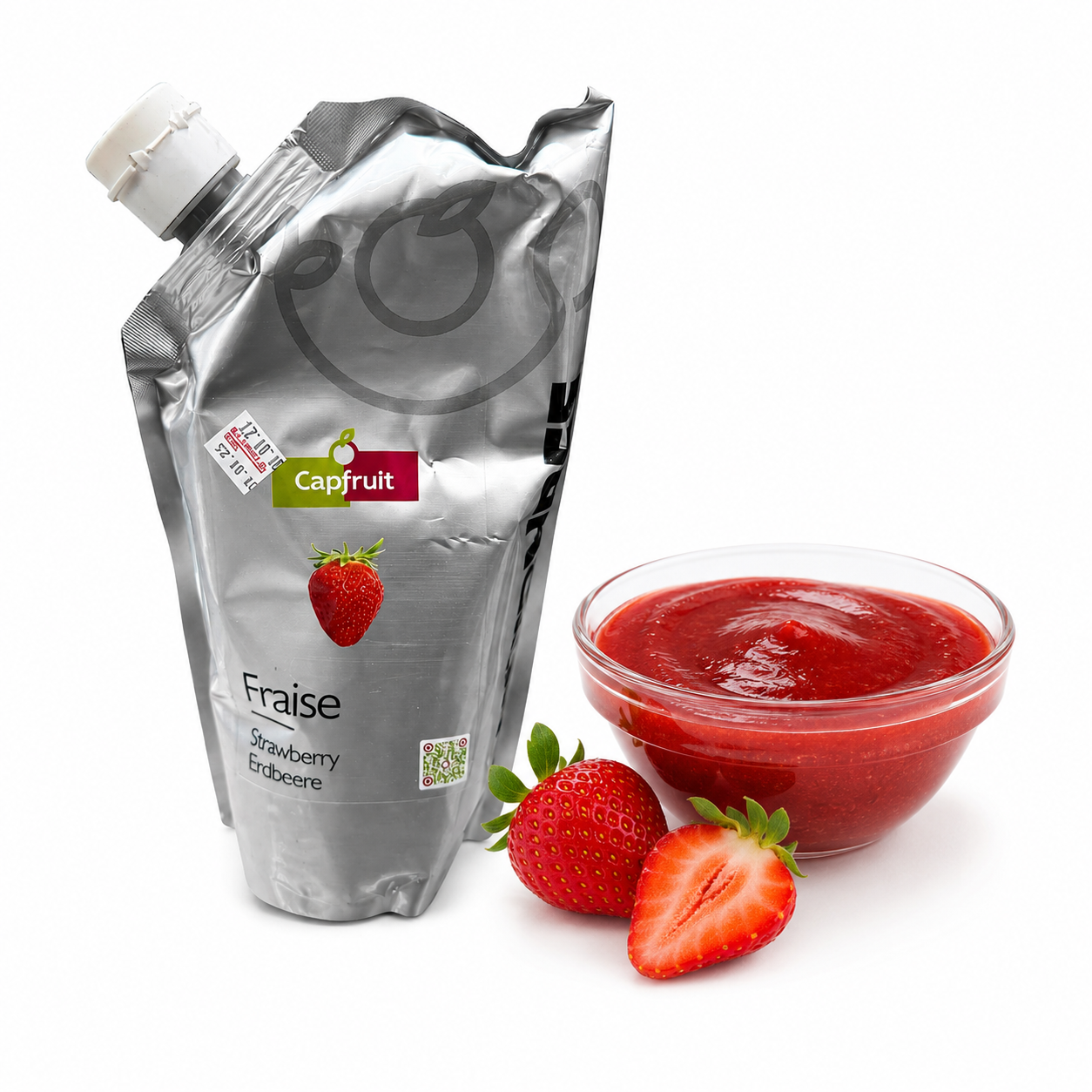 מחית תות מפוסטרת 1 קילו CAPFRUIT