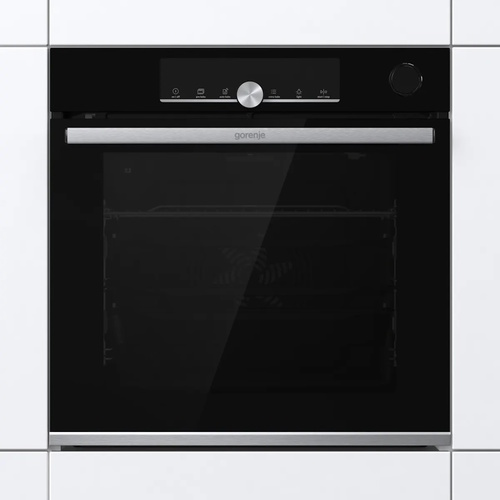 תנור בנוי פירוליטי - 77 ליטר Gorenje גורנייה BPSAX6747A08BG זכוכית שחורה משולב נירוסטה