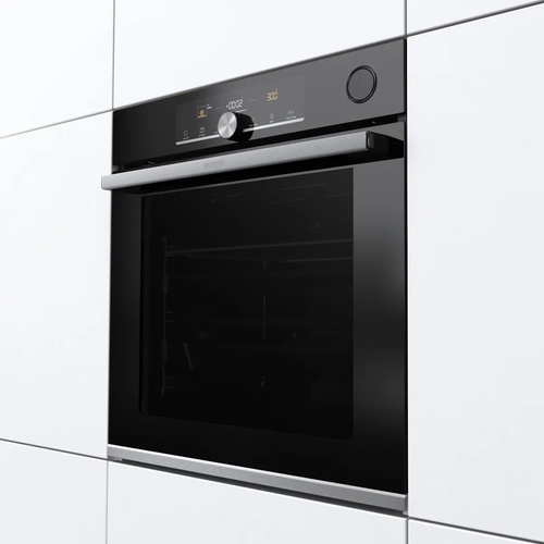 תנור בנוי פירוליטי - 77 ליטר Gorenje גורנייה BPSAX6747A08BG זכוכית שחורה משולב נירוסטה