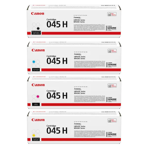 סט טונרים מקורים Canon CRG 045H(תפוקת דפים בשחור 2,800 דף, בצבע 2,200 דף)