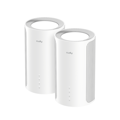 מערכת Mesh אלחוטית Cudy M11000 BE11000 Tri-Band Wi-Fi 7 עם חיבורי 2.5GbE