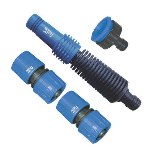 סט אקדח השקיה אצבע מתכוונן + 3 מחברים