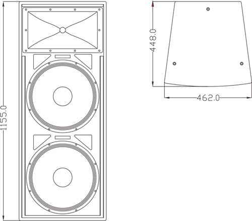 רמקול הופעה FT215Ⅱ כפול 15 אינץ' 2×15