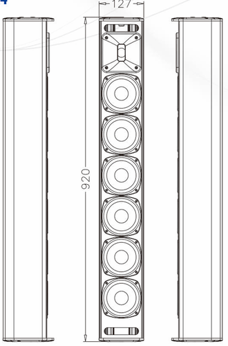 רמקול קולונה Two-Way 6×4 אינץ' 6×4