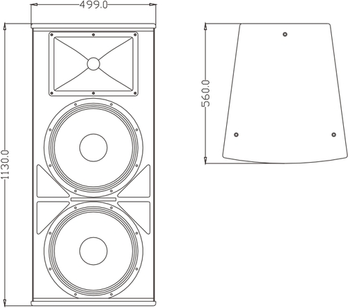 רמקול הופעה LH215Ⅱ 2×15 אינץ' 2×15