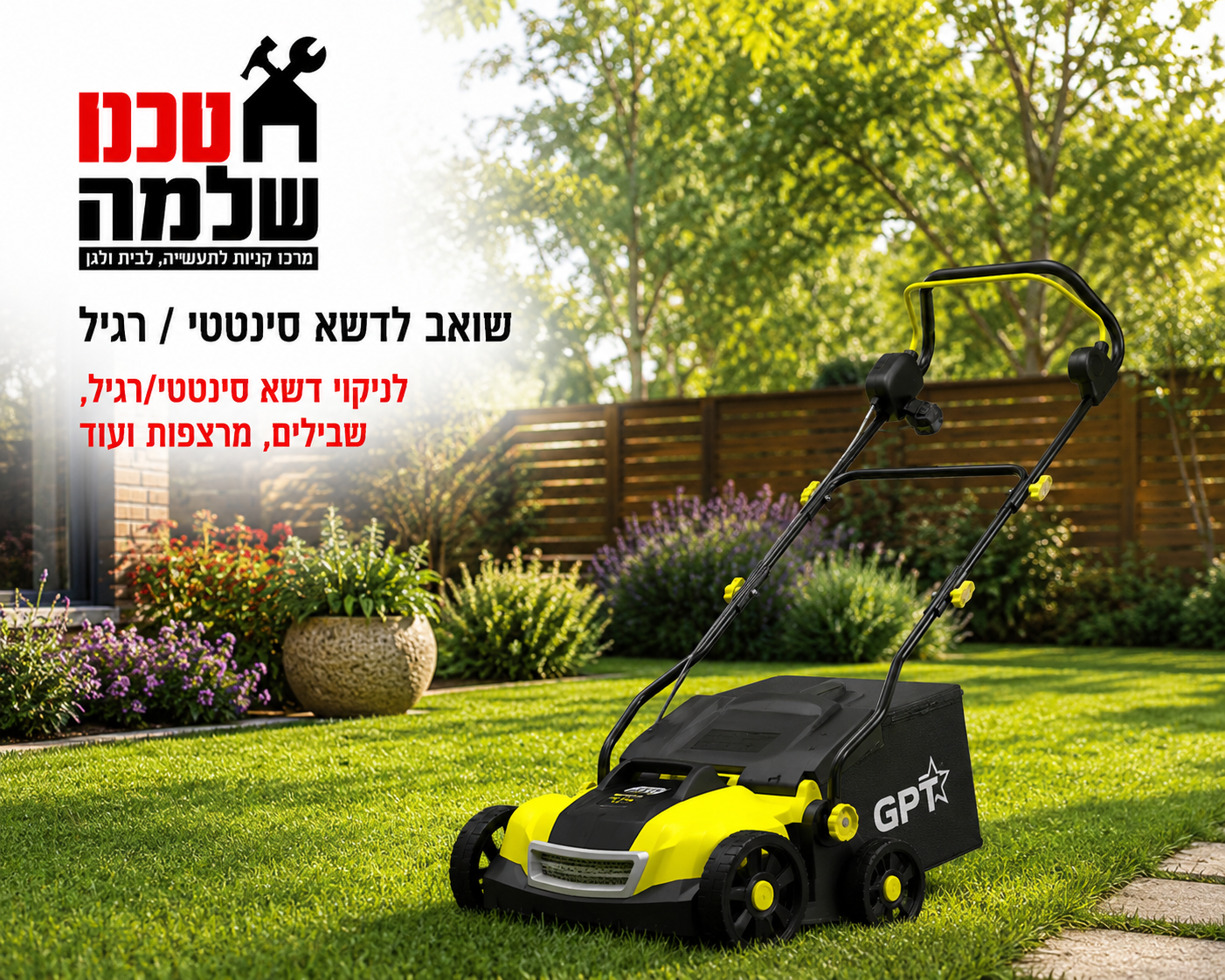 שואב / מסרק עלים חשמלי לדשא סינטטי 1500W TO119 GPT Semicom