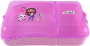 קופסת אוכל מחולקת ל 2 תאים - בית הבובות של גבי ורוד
