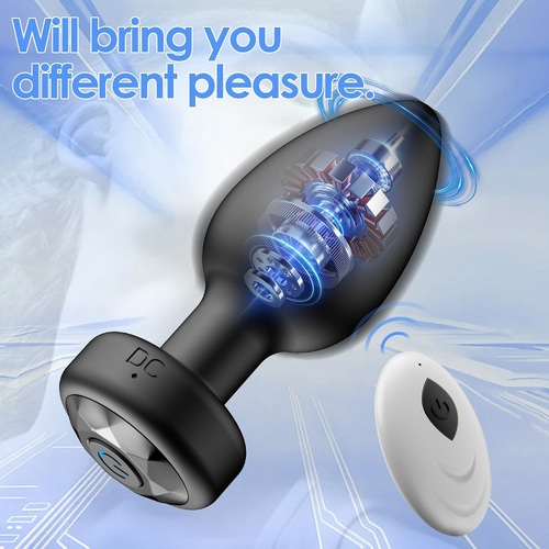 פקק אנאלי רוטט עם שלט 