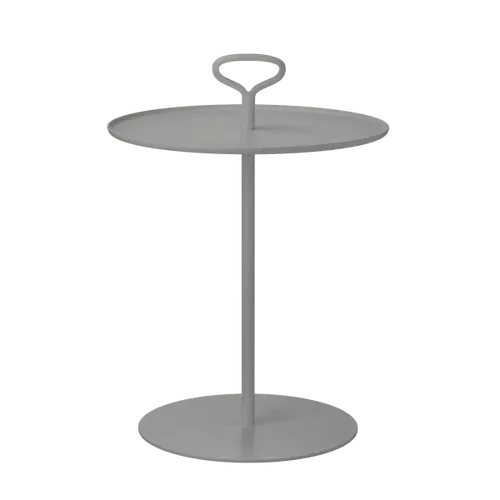 שולחן צד-מגש אפור גרניט לגינה   PORTER- Granite Grey Garden side table 