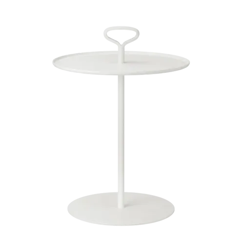 שולחן צד-מגש אפור משי לגינה PORTER-  Silk Grey Garden side table 