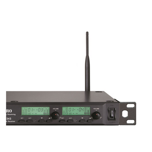 מקלט 4 ערוצים (ללא משדרים) דיוורסיטי עם תצוגת LCD תדר 498-510MHz
