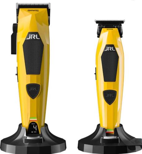 סט מכונת תספורת + טרימר JRL Diamante Collection - צבע צהוב