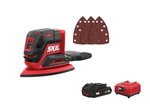 מלטשת מולטי יד אחת BRUSHLESS 20V + מטען וזוג סוללות מתנה!
