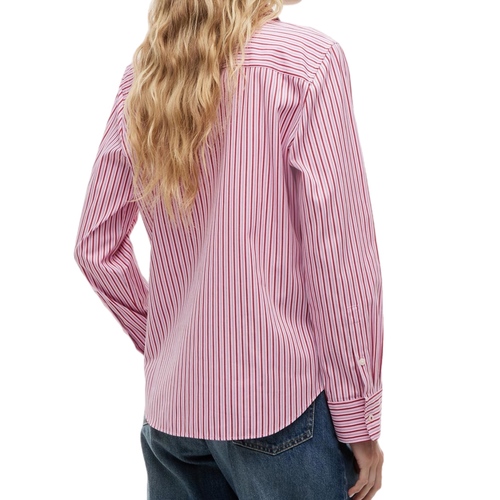 חולצה מכופתרת TOMMY JEANS מידות XS-XL לנשים בדוגמת פסים ורוד