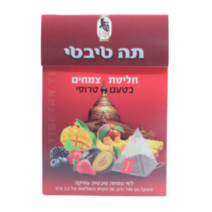 תה טיבטי בטעם טרופי 90 שקיות פירמידה משולשות | ד"ר קים