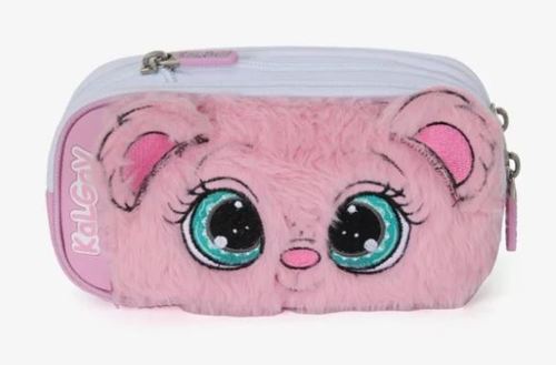 המארז המושלם  TROLLEY Koala סט תיק גב + 3 חלקים X FIX טרולי - קואלה ורוד/ פרווה