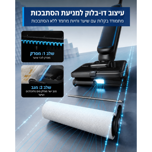 שואב שוטף אלחוטי Tineco Floor One Station S9 Artistברפאלי - refali.co.il