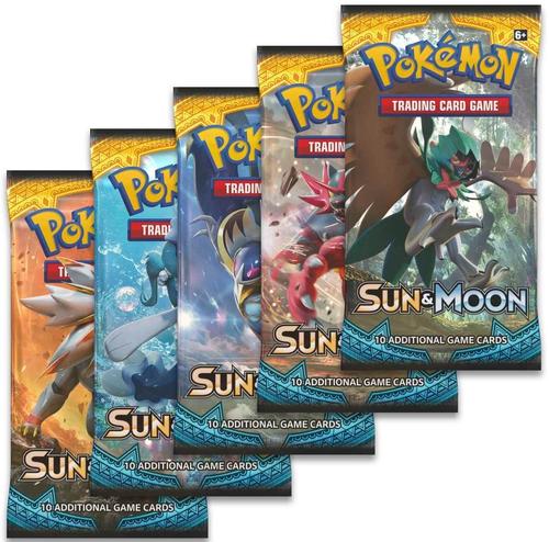 חבילת בוסטר Pokémon TCG: Sun & Moon (10 קלפים)