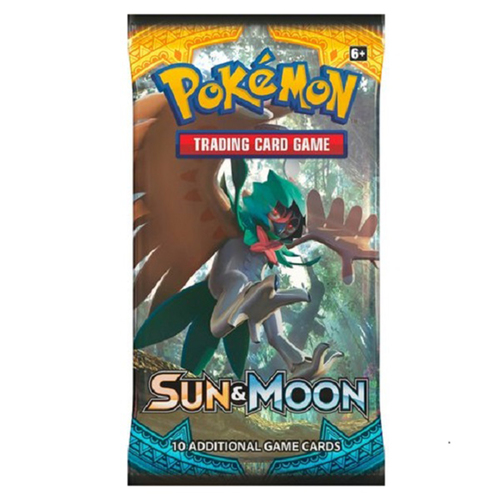חבילת בוסטר Pokémon TCG: Sun & Moon (10 קלפים)