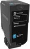 טונר ציאן/כחול מקורי 16K למדפסת Lexmark בסדרת CX725,