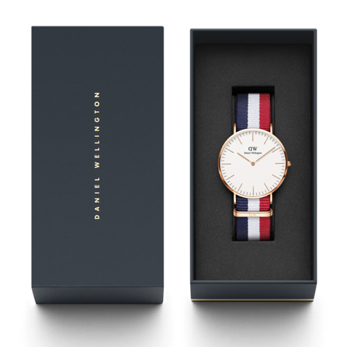 Daniel Wellington DW00100003 גודל 40MM רצועת בד