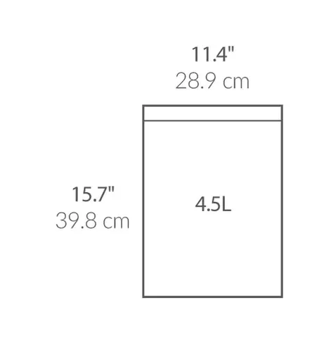 90 שקיות מסוג A לפח 4.5 ל' סימפליומן | Simplehuman 