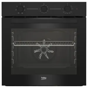 תנור בנוי מכני 72 ליטר דגם BBIE11100B בקו BEKO זכוכית שחורה
