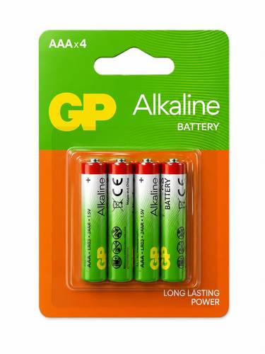 מארז 4 סוללות מיני אצבע GP Super Alkaline AAA 