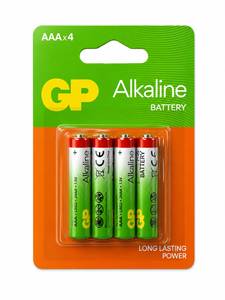 מארז 4 סוללות מיני אצבע GP Super Alkaline AAA
