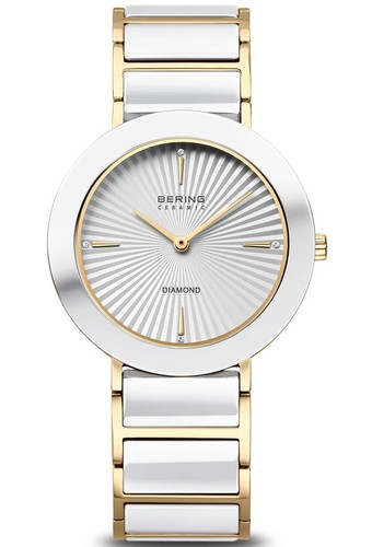 Bering 11435-758 לנשים קרמיקה 4 יהלומים וזכוכית ספיר