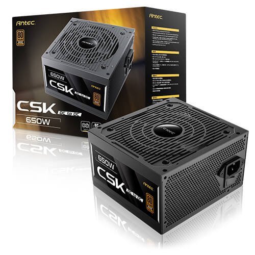 ספק כוח | Antec CSK 650DC | 650W | ATX Non-Modular PSU 80 plus Bronze