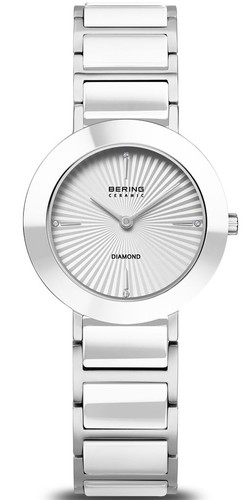 Bering 11429-753 29MM לנשים קרמיקה 4 יהלומים וזכוכית ספיר