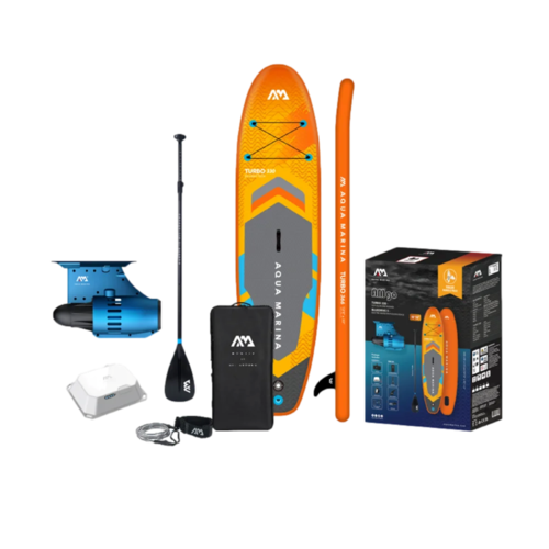 סאפ AMgo 366PFS עם מנוע חשמלי BLUEDRIVE S כחול מבית AQUA MARINA