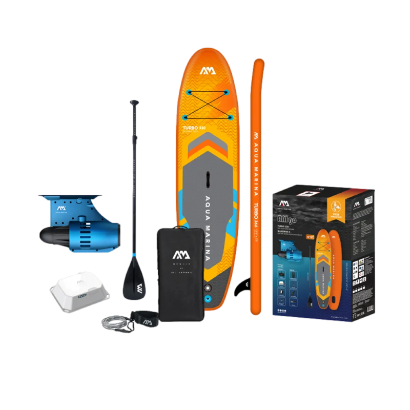 סאפ AMgo 366PFS+מנוע סנפיר בצבע כחול מבית AQUA MARINA