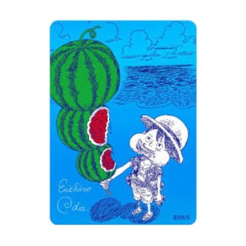 קלפי וואן פיס קלף פרומו לופי אבטיח  Promo Card One Piece Natsukomi 2026 – Metakira Luffy Watermelon